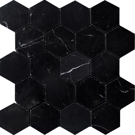 Nero Marquina Hexagons