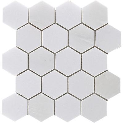 Thassos White Hexagons