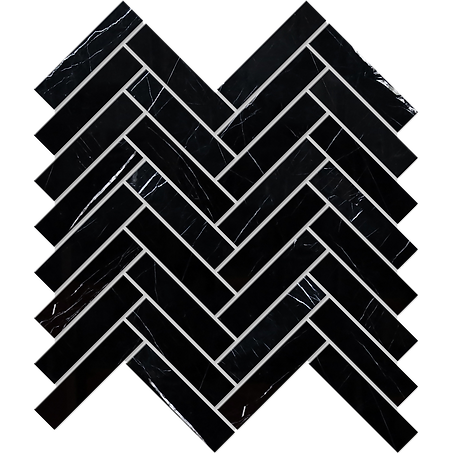 Nero Marquina Herringbone