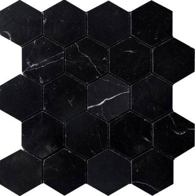 Nero Marquina Hexagons