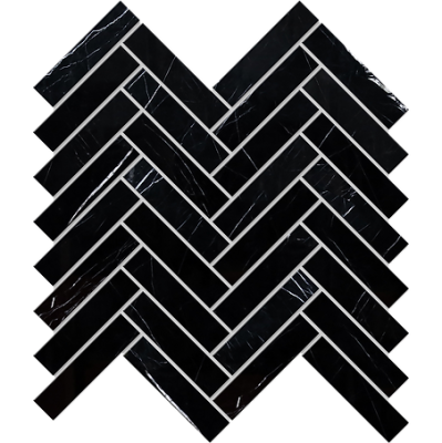 Nero Marquina Herringbone