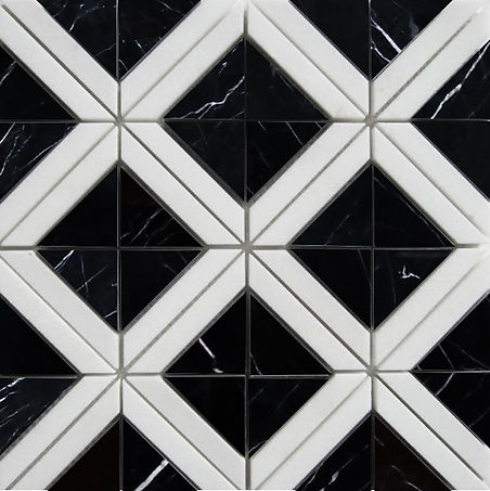 Nero Marquina X-Pattern