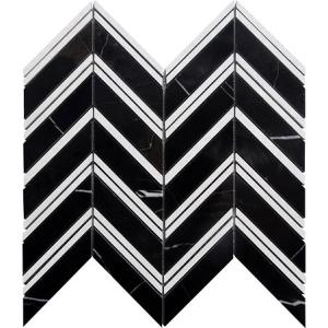 Nero Marquina Herringbone
